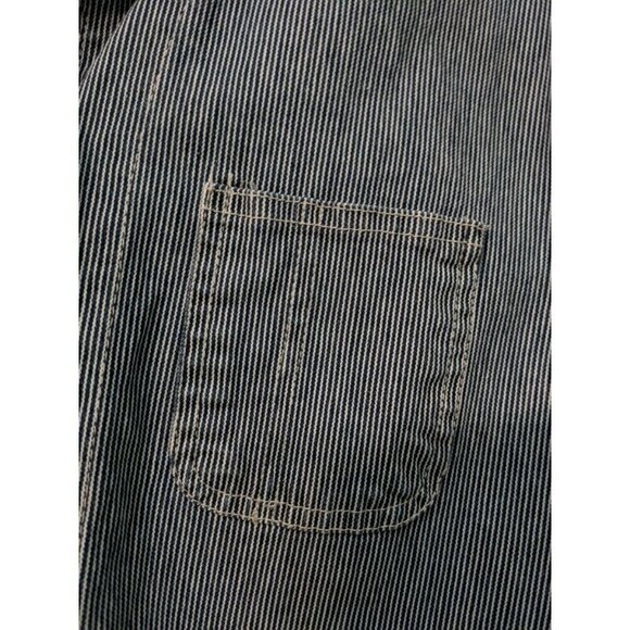 Sag Harbor women jacket size PL blue whit stripe red check accents lightweight - Picture 6 of 9